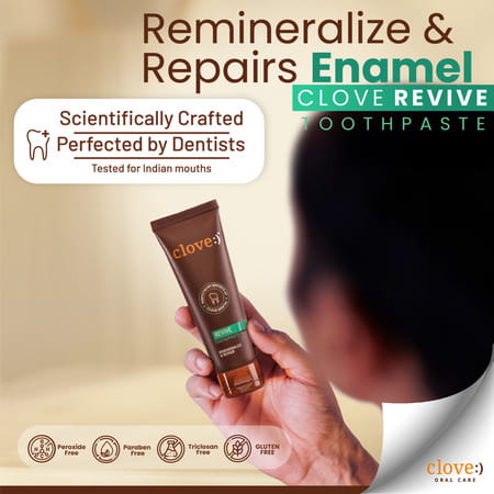 Clove Revive Toothpaste | Enamel Repair & Remineralization | Sensitivity Relief | 100gm