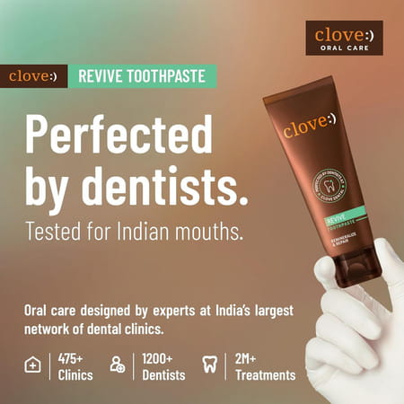 Clove Revive Toothpaste | Enamel Repair & Remineralization | Sensitivity Relief | 100gm