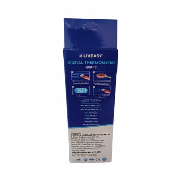 Liveasy Digital Thermometer Mmp-101 1Pc