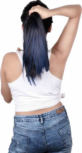 Streak Street Midnight Blue Ombre Hair Extensions