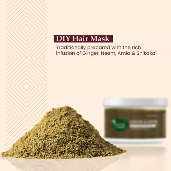 Mother Sparsh Ginger & Neem Anti Dandruff Hair Lep | Helps Control Dandruff & Itchy Scalp-100Gm