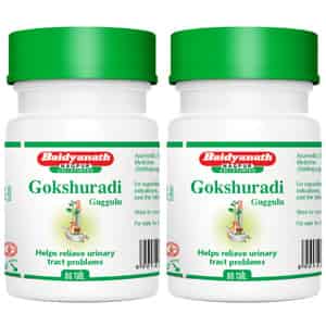 Baidyanath Asli Ayurved Gokshuradi Guggulu 80 Tablets (pack Of 2)