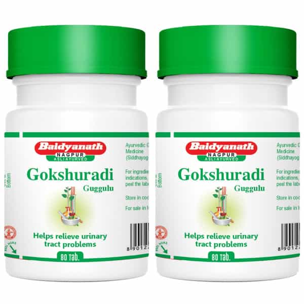 Baidyanath Asli Ayurved Gokshuradi Guggulu 80 Tablets (Pack Of 2) 
