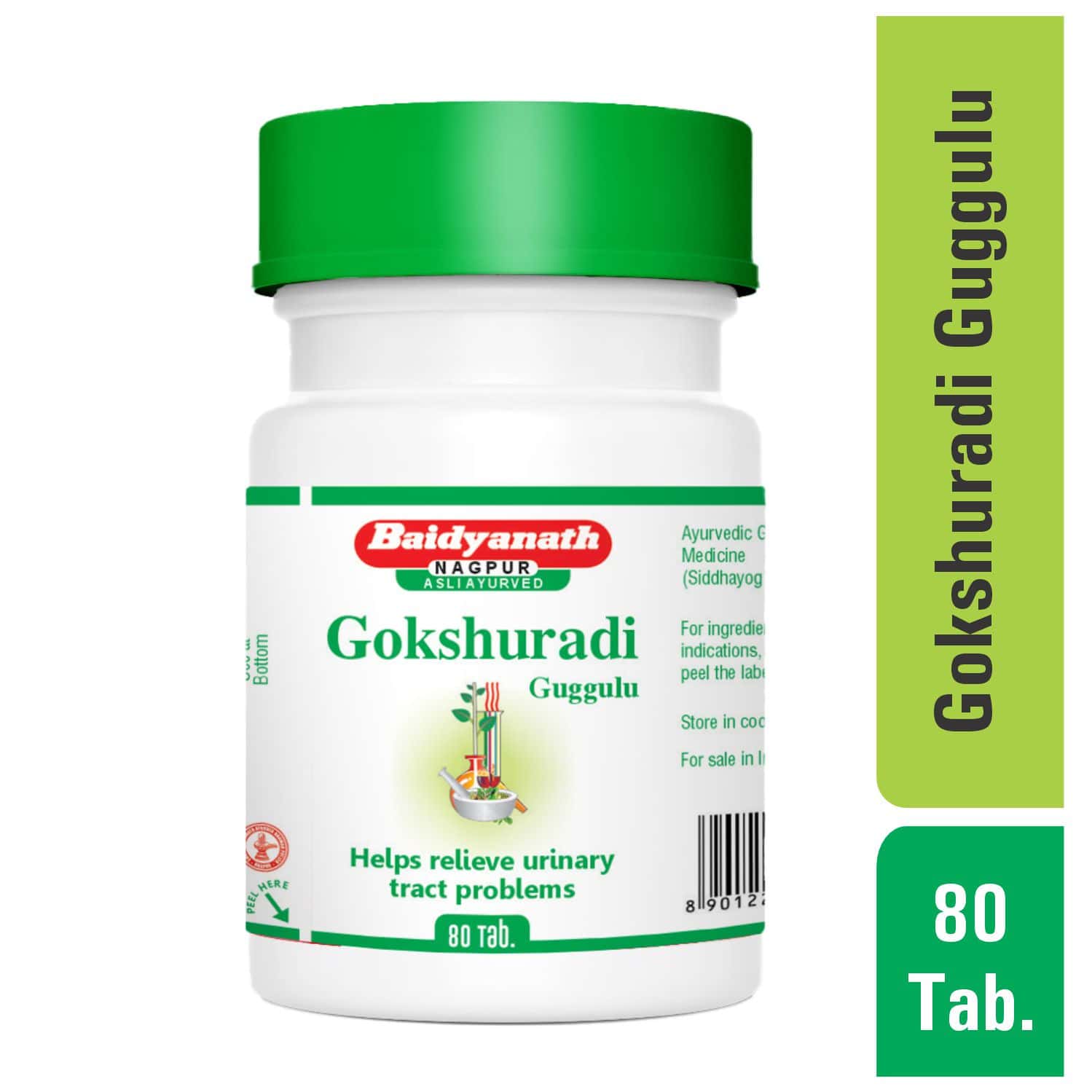 BAIDYANATH ASLI AYURVED GOKSHURADI GUGGULU 80 TABLETS (PACK OF 2)