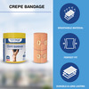 Stergic Crepe Bandage With Flexible Clips Pain Relief Garam Patti (10Cm X 4M)
