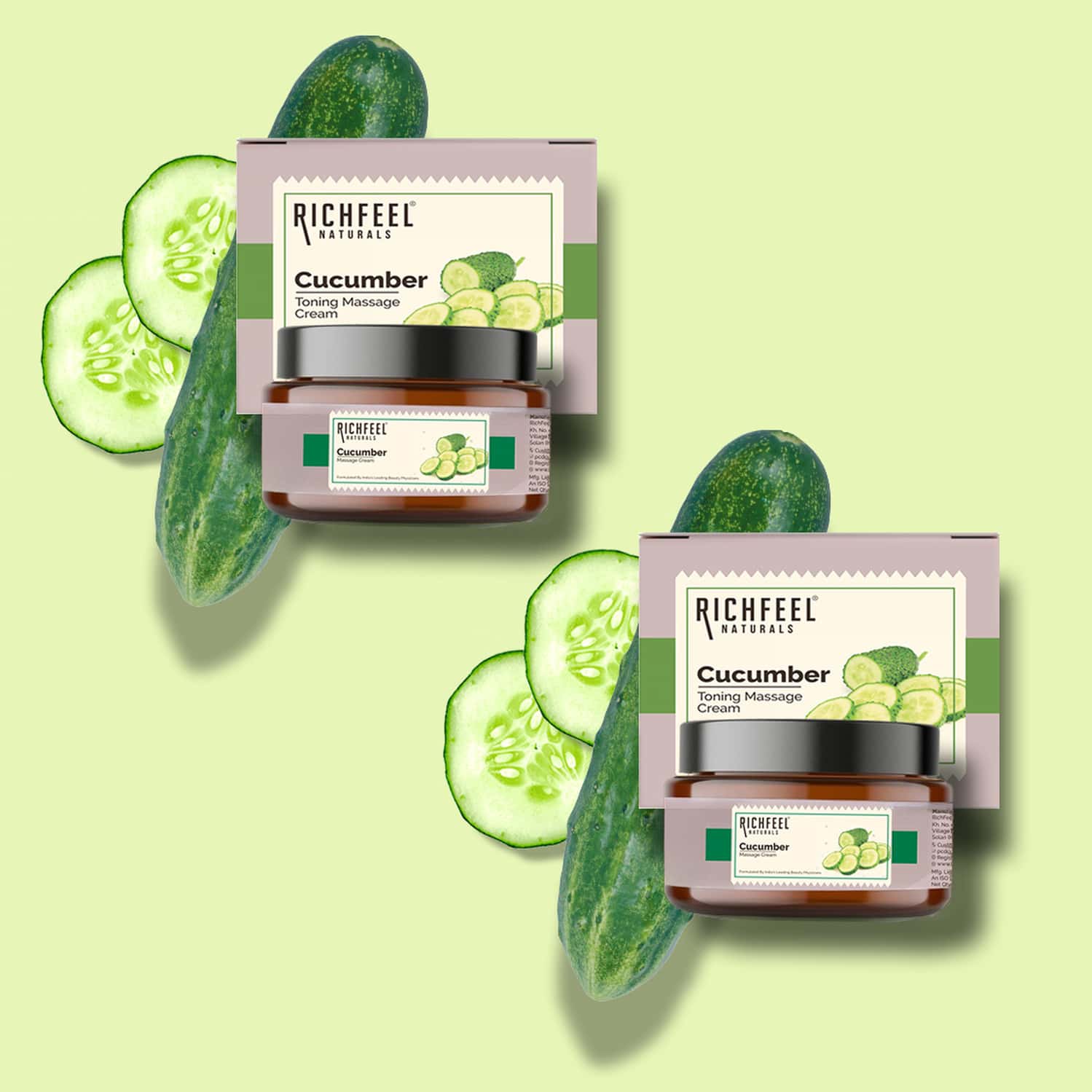 Cucumber Toning Massage Cream 100 G Pack Of 2