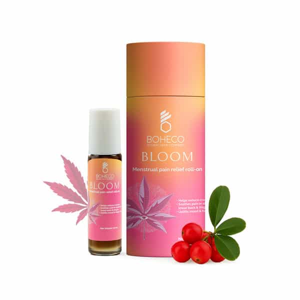 Boheco Bloom Menstrual Pain Relief Roll-On | Ayurvedic Cramp Relief Oil | 10Ml