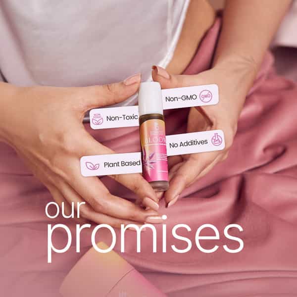 Boheco Bloom Menstrual Pain Relief Roll-On | Ayurvedic Cramp Relief Oil | 10Ml