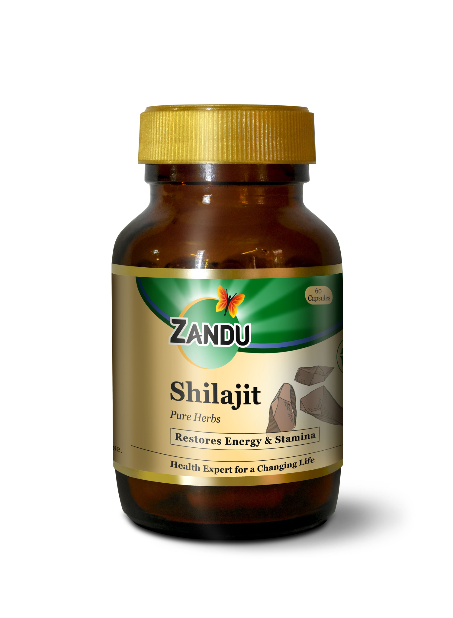 Buy Zandu Shilajit Ayurvedic Veg Capsules 60'S Online & Get Upto 60
