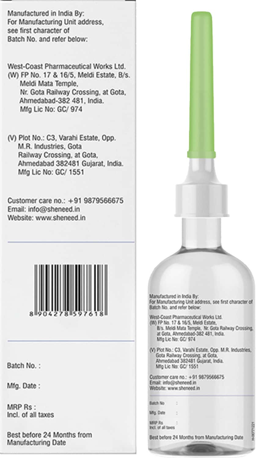 Buy SHENEED FEMININE VAGINAL DOUCHE UTI RELIEF 133ML Online & Get