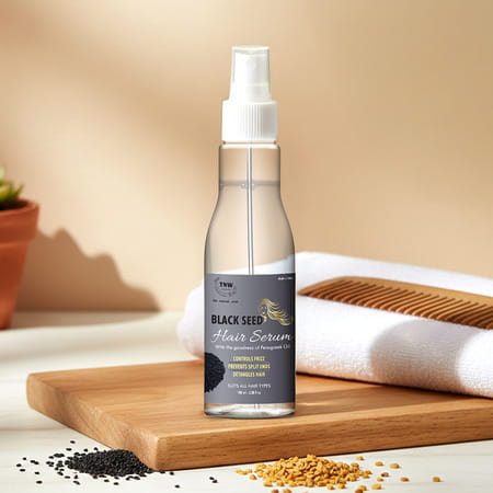 Tnw-The Natural Wash Black Seed Hair Serum - Controls Frizz - 100 Ml
