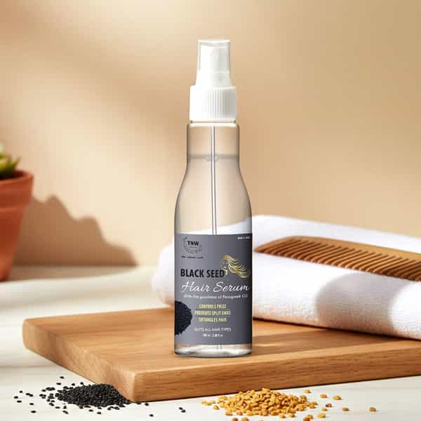 Tnw The Natural Wash Black Seed Hair Serum - Controls Frizz - 100 Ml