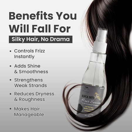 Tnw-The Natural Wash Black Seed Hair Serum - Controls Frizz - 100 Ml