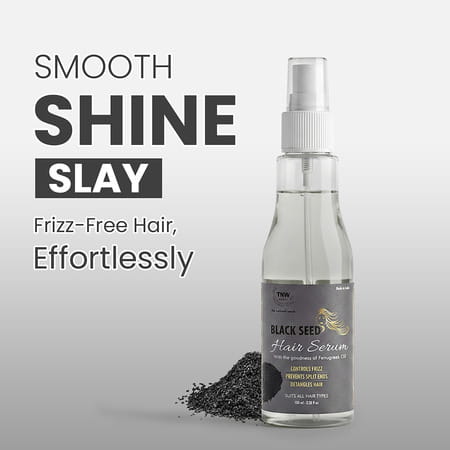 Tnw-The Natural Wash Black Seed Hair Serum - Controls Frizz - 100 Ml