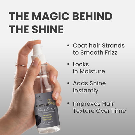 Tnw-The Natural Wash Black Seed Hair Serum - Controls Frizz - 100 Ml