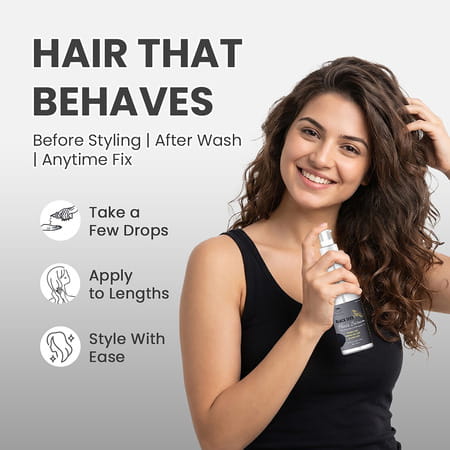 Tnw-The Natural Wash Black Seed Hair Serum - Controls Frizz - 100 Ml