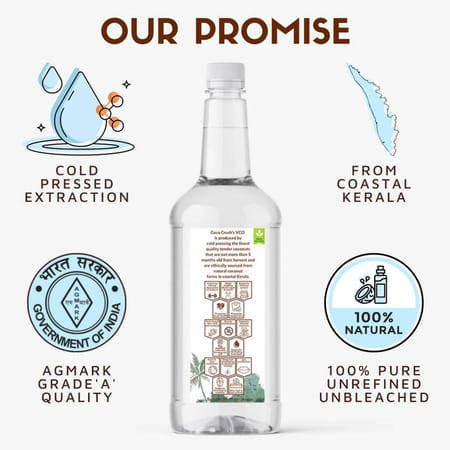 Coco Crush Cold-Pressed Virgin Coconut Oil For Baby Massage - 500ml