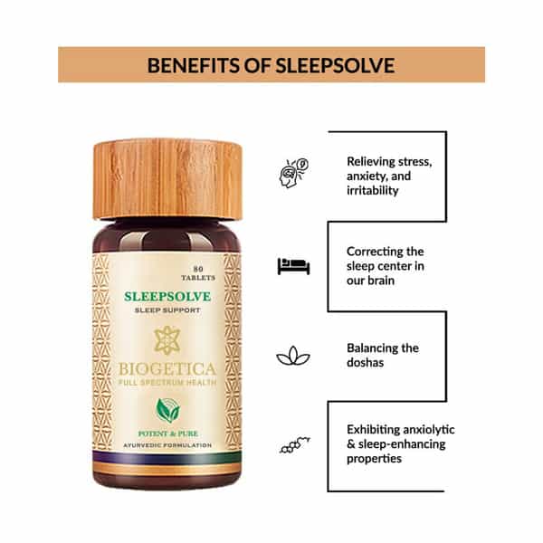 Biogetica Sleepsolve (Sleep Support) 80 Tablets