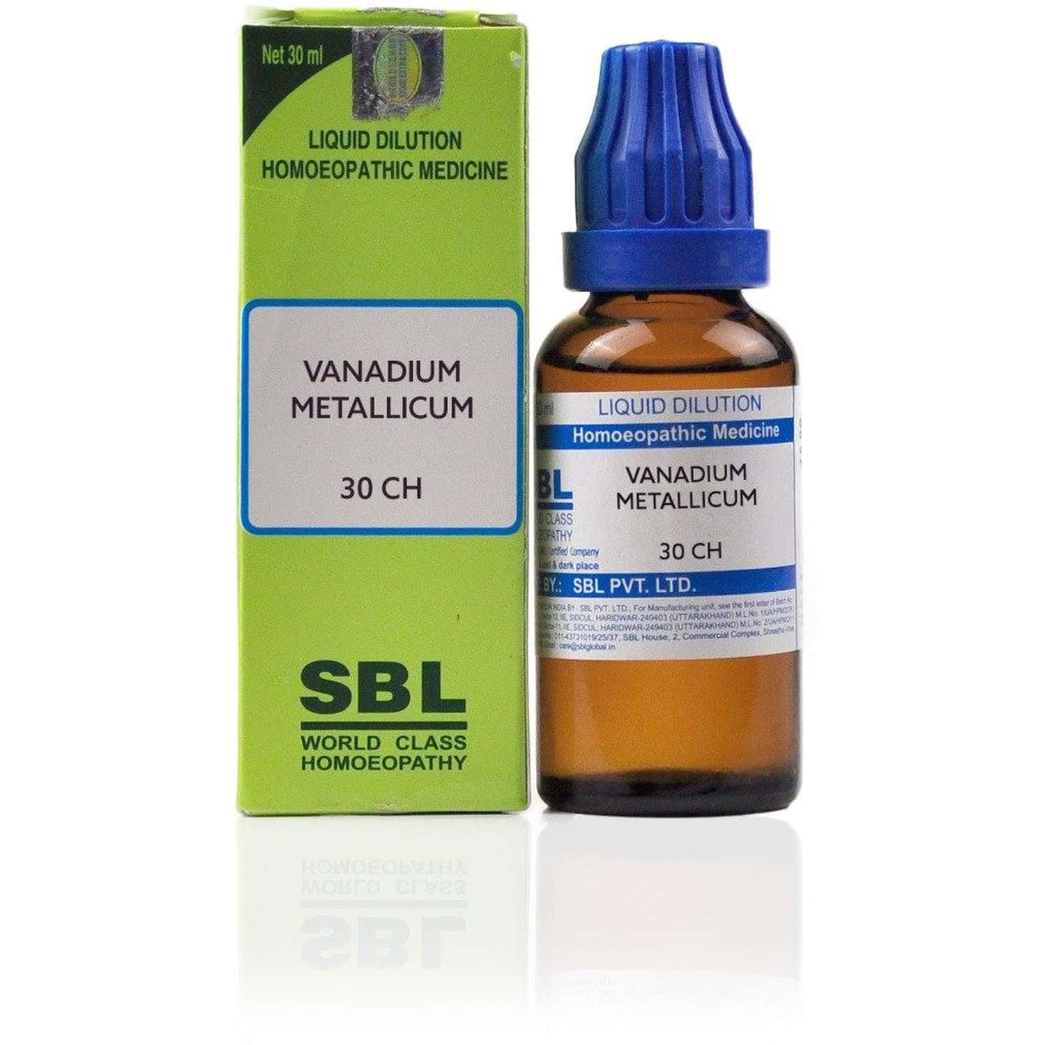 Sbl Vanadium Metallicum Dilution 30 Ch 30 Ml Pack Of 2