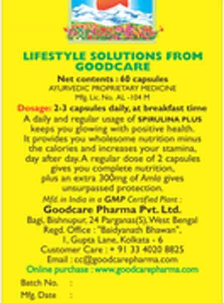 Goodcare Spirulina Plus - 60No's