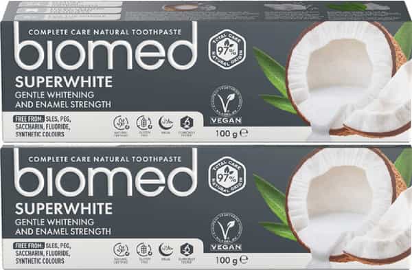 Biomed Completecare Superwhite Toothpaste - 100Gms (Pack Of 2) White