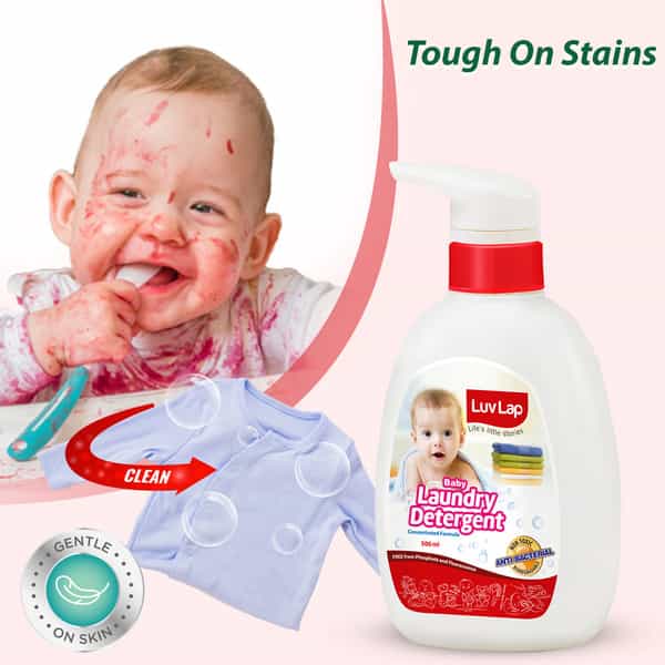 Luvlap Baby Laundry Liquid Detergent Food Grade 500Ml