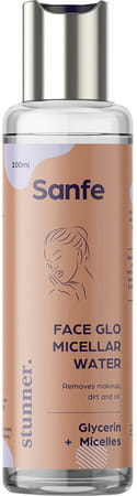 Sanfe Promise Face Glo Micellar Water Removes Makeup & Cleanses Skin -100ml Removes Dust & Dirt