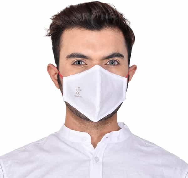 Advind Healthcare Smog Guard N95 Mask Without Valve (Adults Free Size White) Pack Of 3