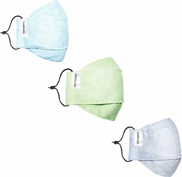 Carriall Adult Unisex 3 Layer Reusable Washable Cotton Mask (Camsm072) Pack Of 3
