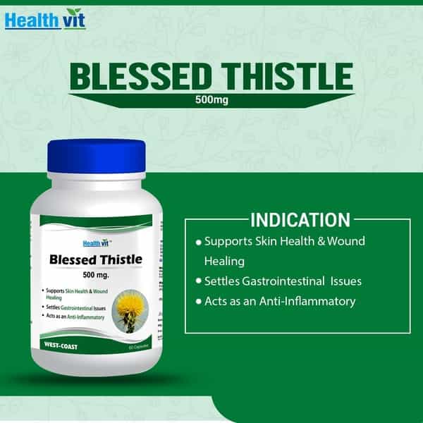 Healthvit Blessed Thistle 500 Mg -60 Capsules