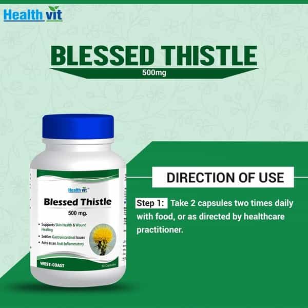 Healthvit Blessed Thistle 500 Mg -60 Capsules