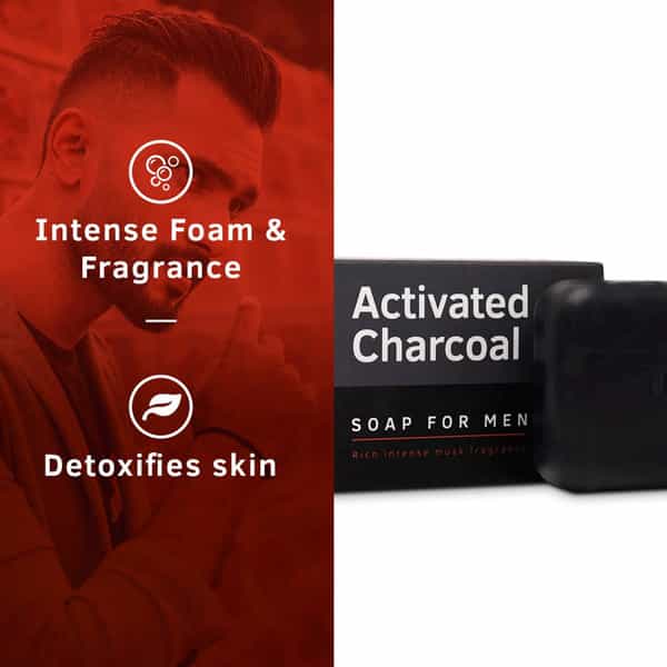 Ustraa Soap - Activated Charcoal - 100 Gm (Pack Of 8)