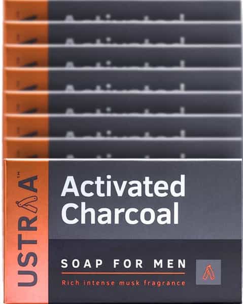 Ustraa Soap - Activated Charcoal - 100 Gm (Pack Of 8)