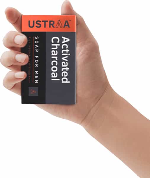 Ustraa Soap - Activated Charcoal - 100 Gm (Pack Of 8)