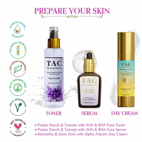 Tac - The Ayurveda Co. Potato Starch & Tomato Toner - 100 Ml