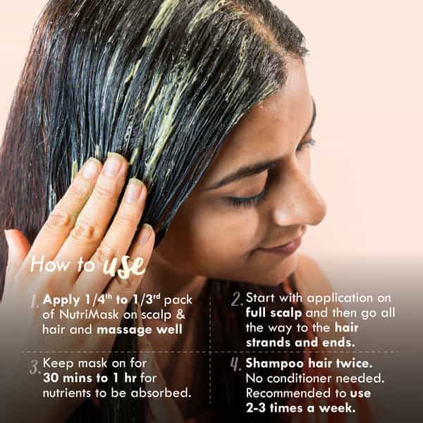 Nat Habit Tri-Leaf Fresh Hair Mask (Nutrimask) Hairfall Control (40G)