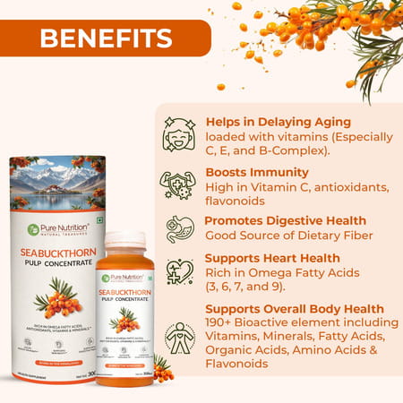 Pure Nutrition Seabuckthorn Pulp Concentrate 300 Ml
