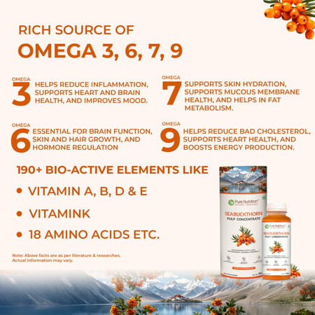 Pure Nutrition Seabuckthorn Pulp Concentrate 300 Ml