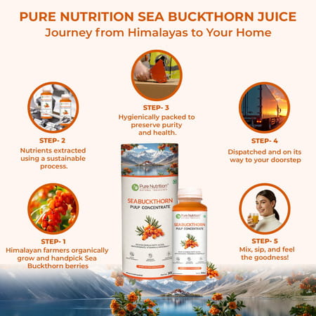 Pure Nutrition Seabuckthorn Pulp Concentrate 300 Ml