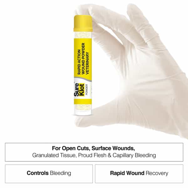Sureklot Rapid Action Wound Powder For Animals (Pack Of 2) - 20 Ml