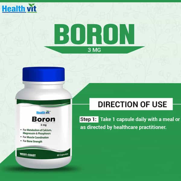 Healthvit Boron 3 Mg -60 Capsules