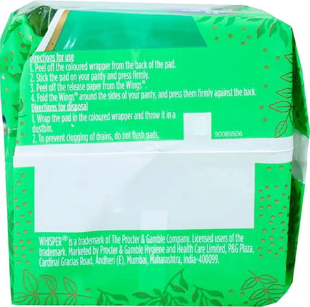 Whisper Ultra Clean Sanitary Pads With Herbal Oil | Pack Of 15 (Xl+)