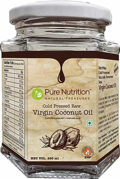 Pure Nutrition Raw Cold Pressed Virgin Coconut Oil - 250 Ml