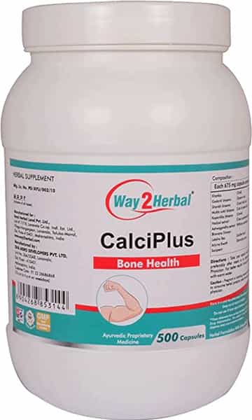 Way2herbal Calciplus - 500 Capsules Pack Of 4
