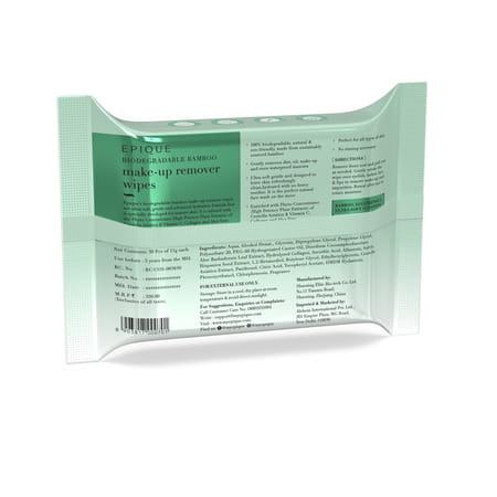 Biodegradable Bamboo Make-Up Remover Wipes