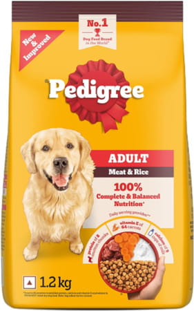 Pedigree Dog Food Adult Meat & Rice 1.2 Kg