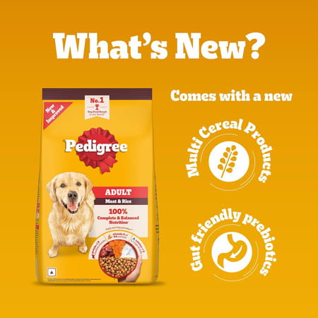 Pedigree Dog Food Adult Meat & Rice 1.2 Kg