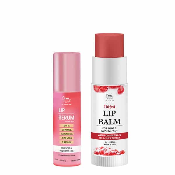 Tnw The Natural Wash Combo With Lip Serum And Pomegranate Tinted Lip Balm