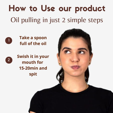 Coco Crush Ayurvedic Coconut & Lemon Oil For Oil Pulling - 50ml