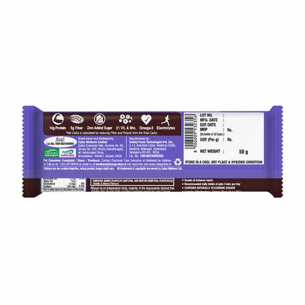 Ritebite Max Protein Daily Choco Almond Protein Bars | 10G Protein | 50 Gm